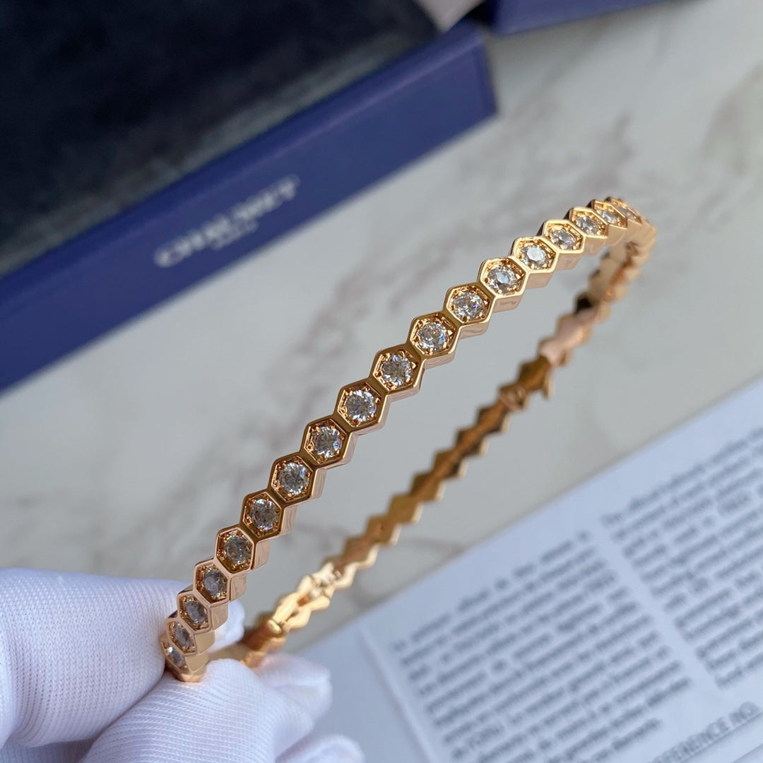 [CiCi]BEE LOVE GOLD BRACELET FULL DIAMOND