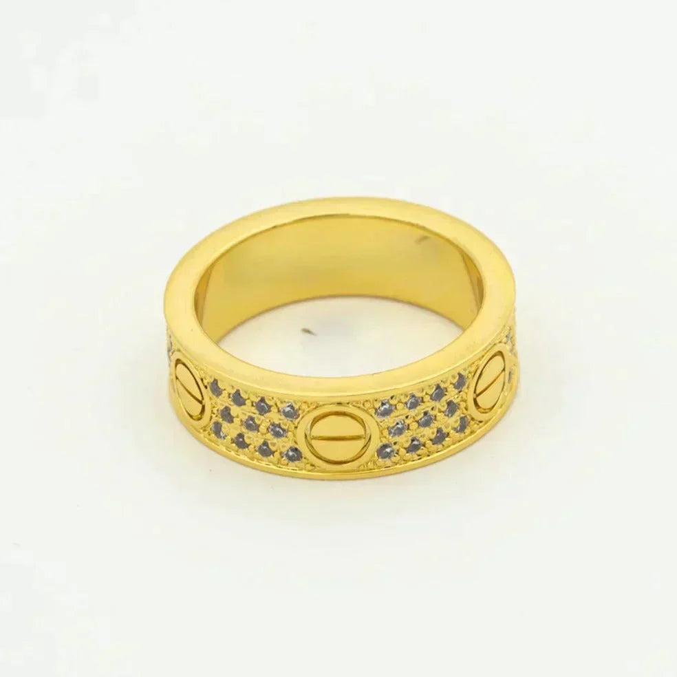 [CiCi]LOVE RING 5.5MM DIAMONDS PAVED