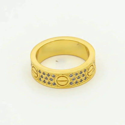[CiCi]LOVE RING 5.5MM DIAMONDS PAVED