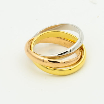 [CiCi]TRINITY RING GOLD PINK GOLD SILVER