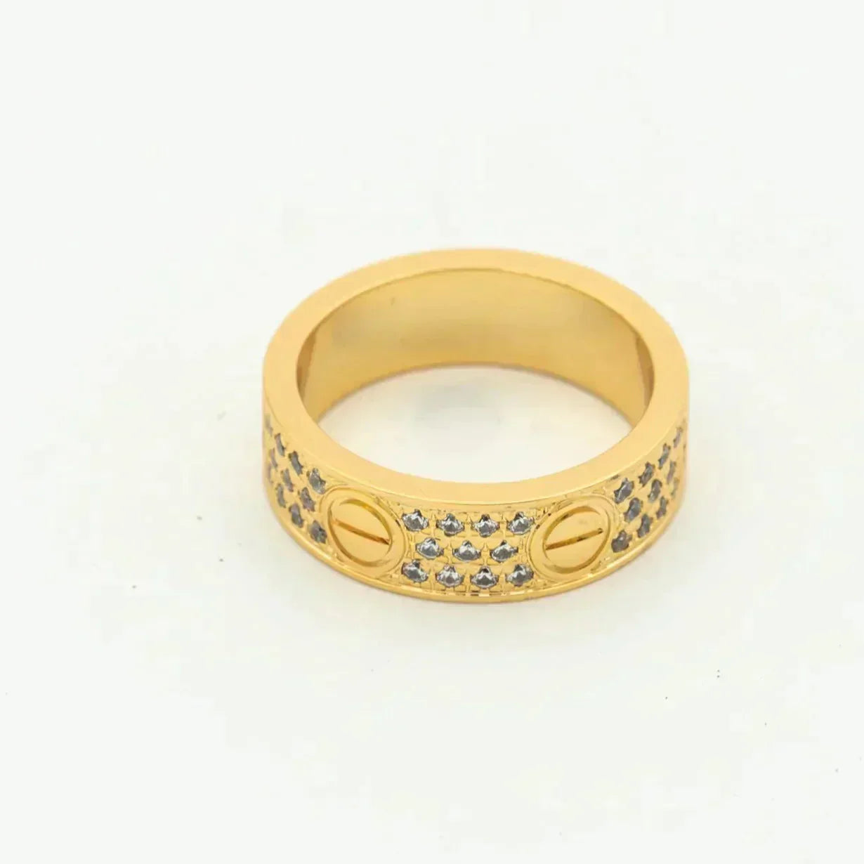 [CiCi]LOVE RING 5.5MM DIAMONDS PAVED