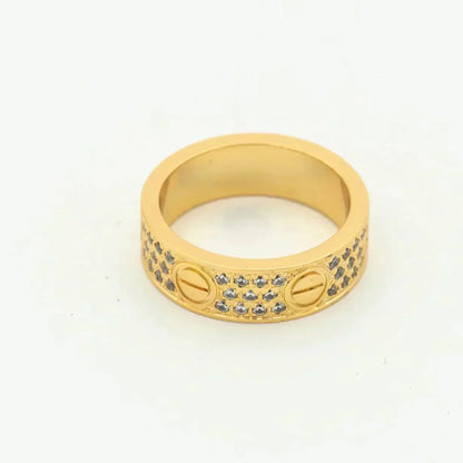 [CiCi]LOVE RING 5.5MM DIAMONDS PAVED