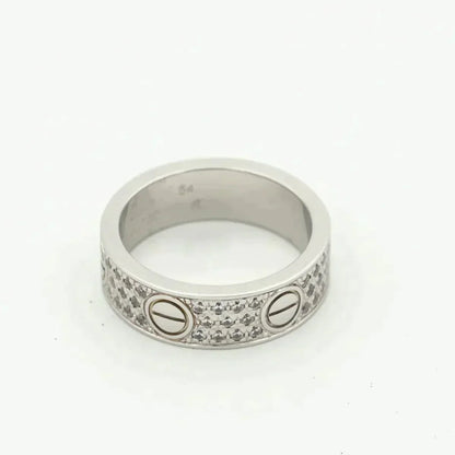 [CiCi]LOVE RING 5.5MM DIAMONDS PAVED