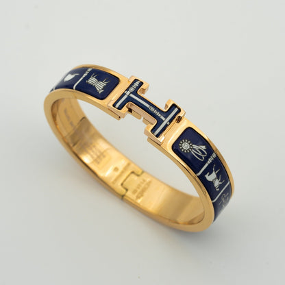 [CiCi]H BRACELET BLUE CERAMIC