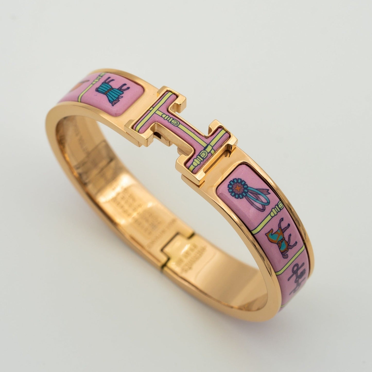 [CiCi]H PINK GOLD BRACELET PINK CERAMIC