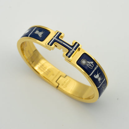 [CiCi]H BRACELET BLUE CERAMIC