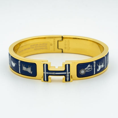 [CiCi]H BRACELET BLUE CERAMIC
