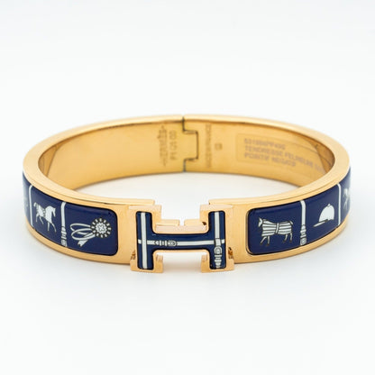 [CiCi]H BRACELET BLUE CERAMIC