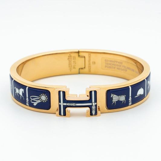 [CiCi]H BRACELET BLUE CERAMIC