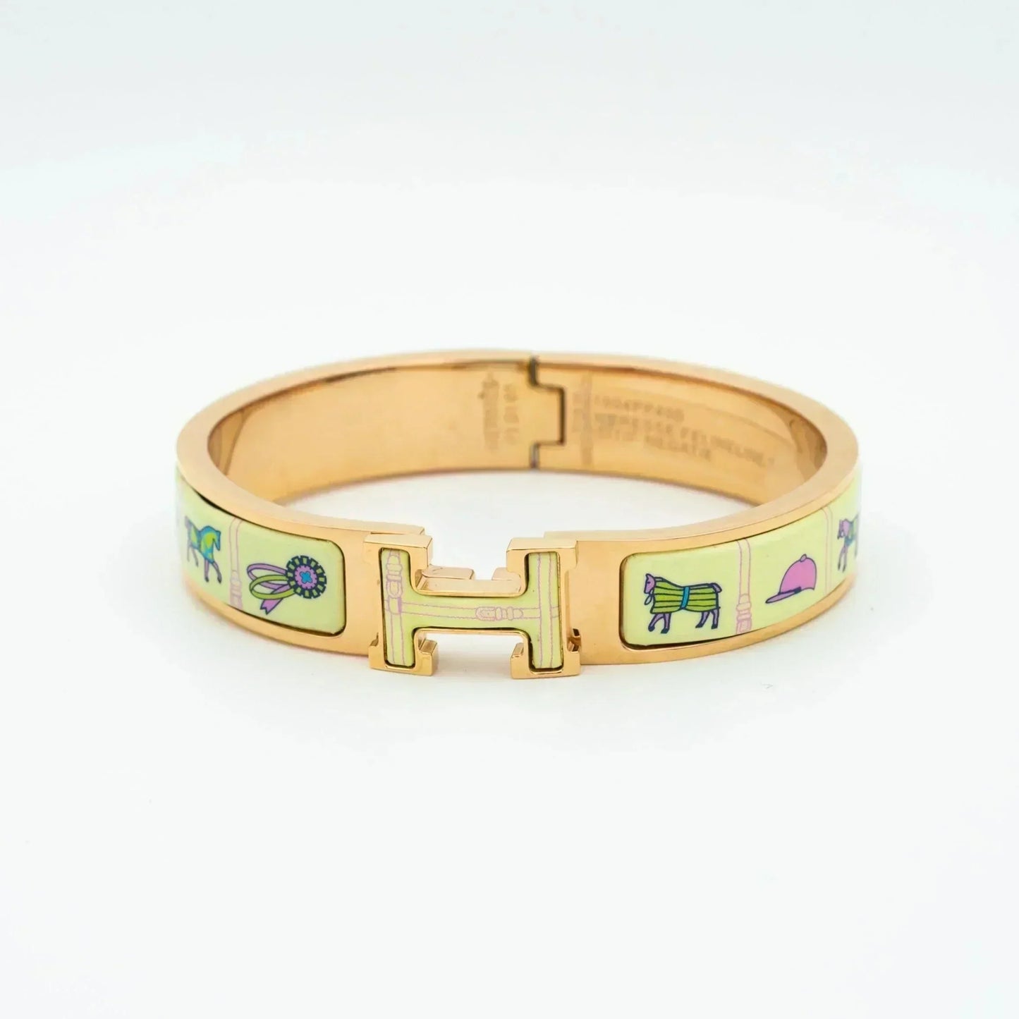 [CiCi]H PINK GOLD BRACELET CREAM CERAMIC