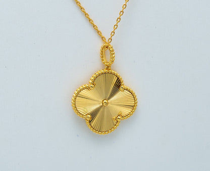 [CiCi]CLOVER 25MM PEDANT NECKLACE GOLD