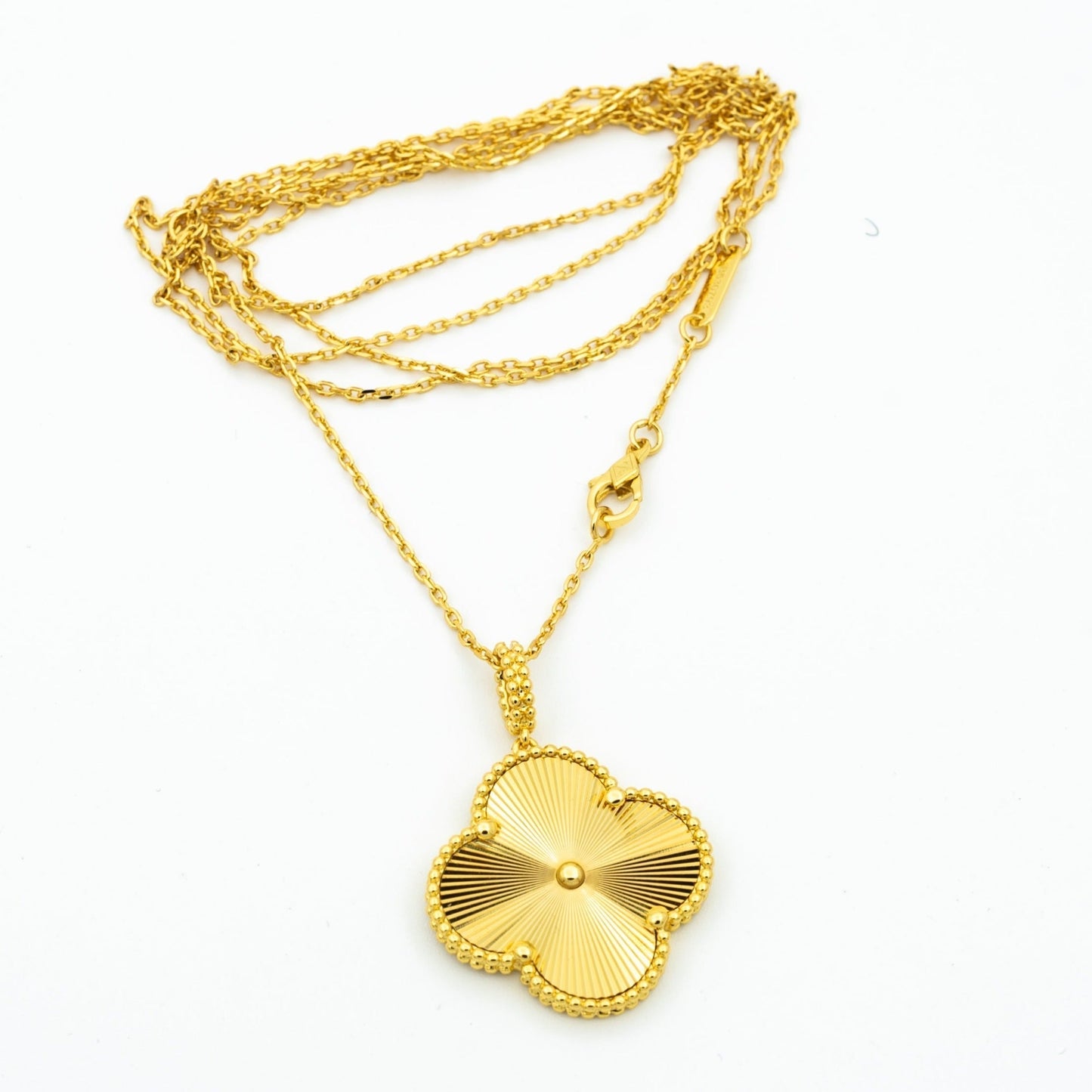 [CiCi]CLOVER 25MM PEDANT NECKLACE GOLD