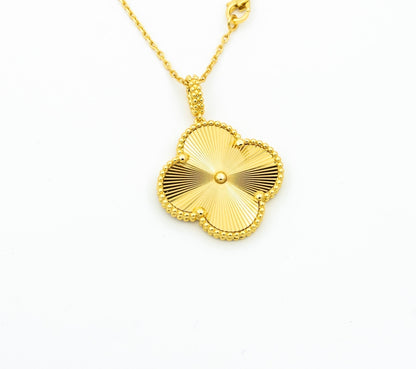 [CiCi]CLOVER 25MM PEDANT NECKLACE GOLD