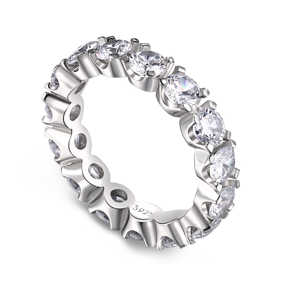 [CiCi]Eternity Round Cut Tennis Ring