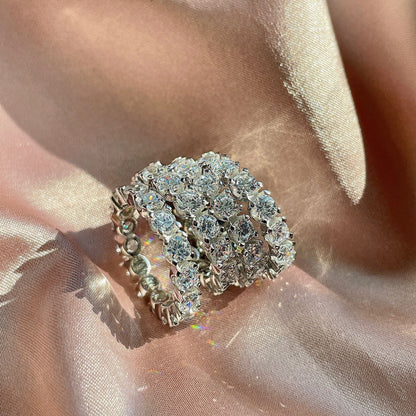 [CiCi]Eternity Round Cut Tennis Ring
