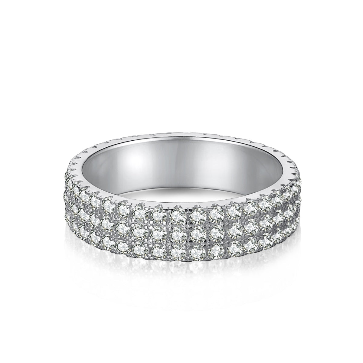 [CiCi]Dainty Round Cut Tennis Ring
