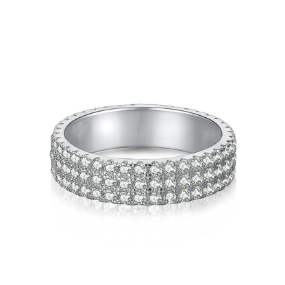 [CiCi]Dainty Round Cut Tennis Ring