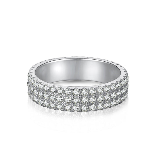 [CiCi]Dainty Round Cut Tennis Ring