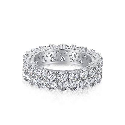 [CiCi]Sparkling Full Heart Ring