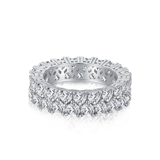 [CiCi]Sparkling Full Heart Ring