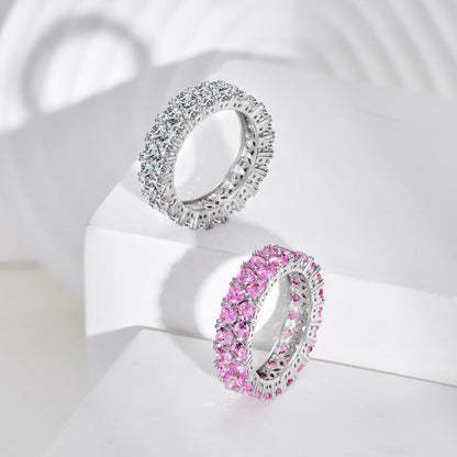 [CiCi]Sparkling Full Heart Ring