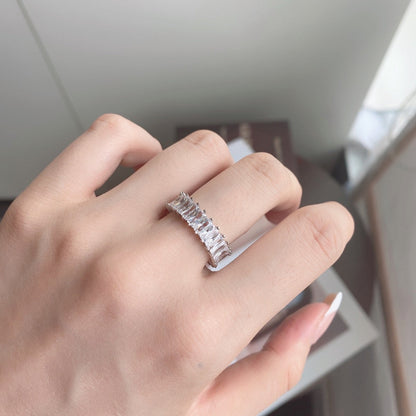 [CiCi]Unique Colorful Radiant Cut RIng