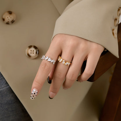 [CiCi]Delicate Multi Cut Ring