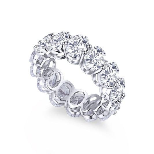 [CiCi]Dainty Elongated Cushion Cut Tennis Ring