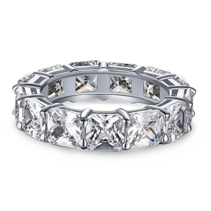 [CiCi]Elegant Princess Cut Tennis Ring