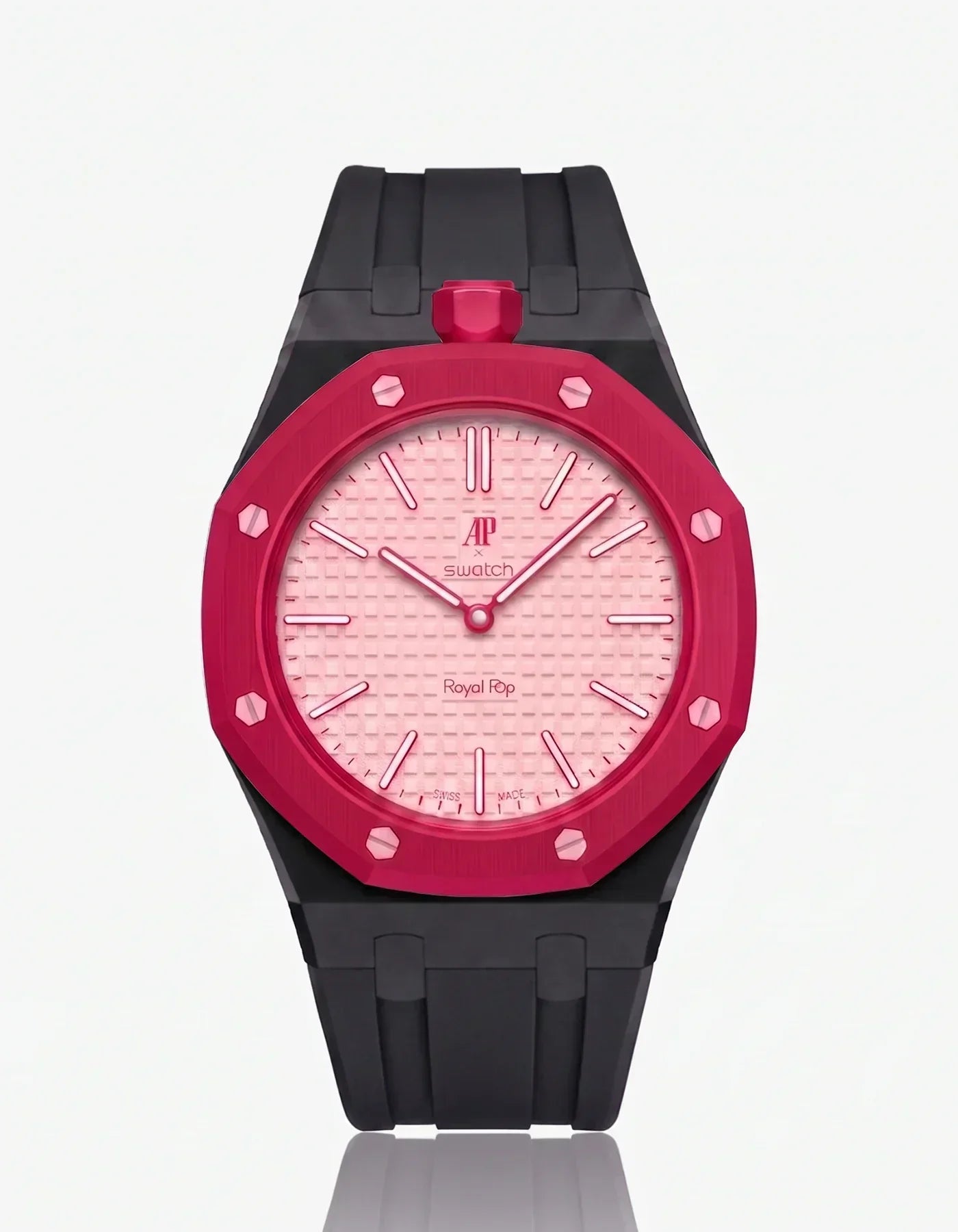 Silicone Strap & Case Royal Pop Otto Rosso(Customize  Colors)