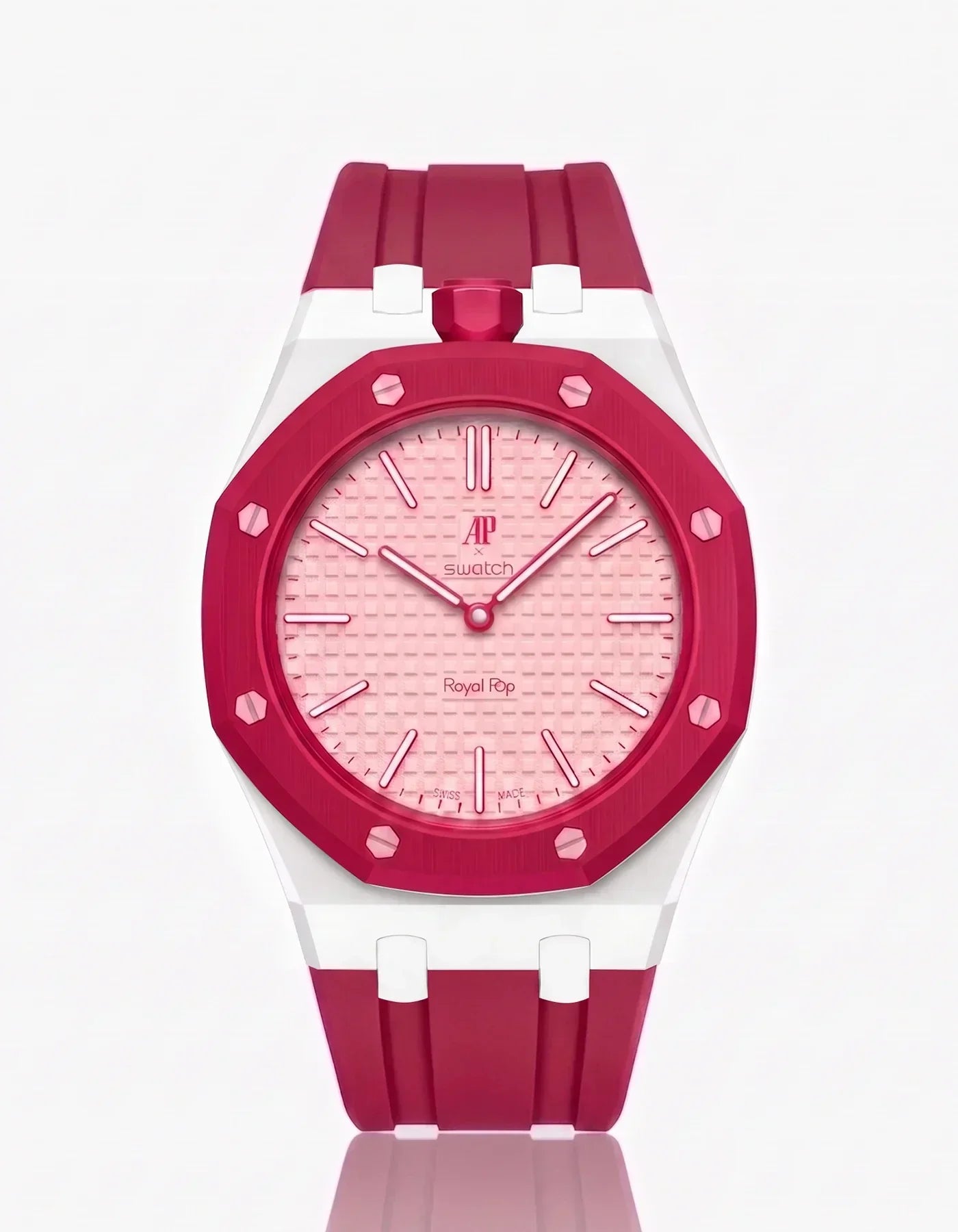 Silicone Strap & Case Royal Pop Otto Rosso(Customize  Colors)