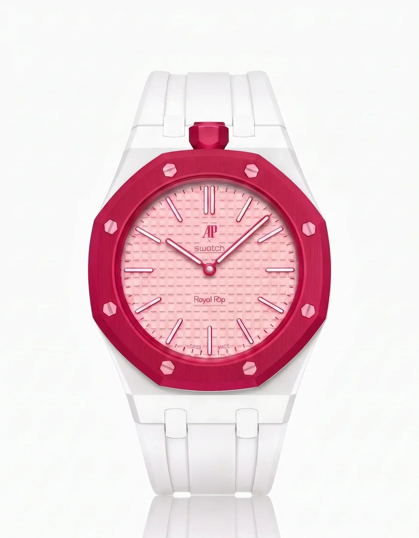 Silicone Strap & Case Royal Pop Otto Rosso(Customize  Colors)