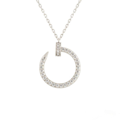 [CiCi]JUSTE NECKLACE SILVER DIAMONDS