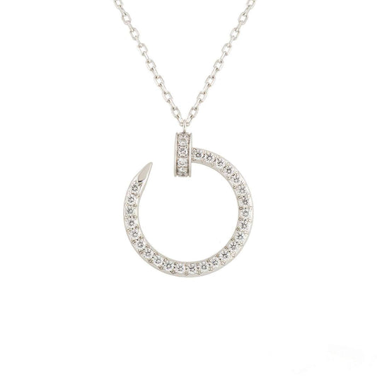 [CiCi]JUSTE NECKLACE SILVER DIAMONDS