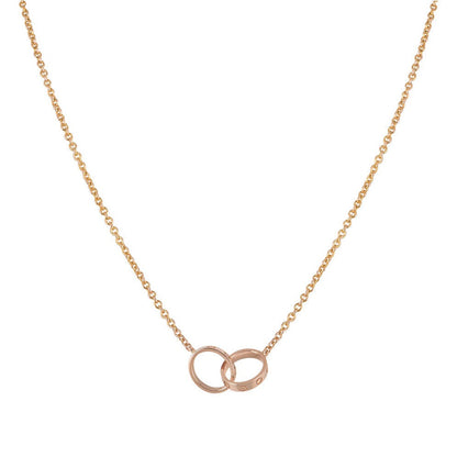 [CiCi]LIEBESKETTE DOPPELRING ROSÉGOLD