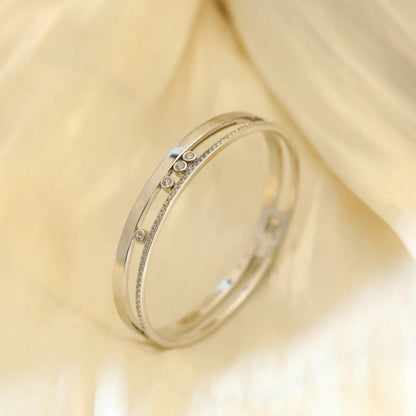 [CiCi]Move Romane Diamond Bangle Bracelet