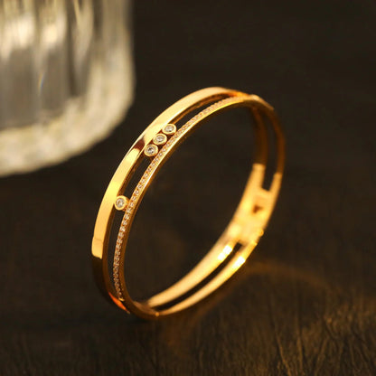 [CiCi]Move Romane Diamond Bangle Bracelet