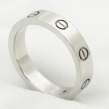 [CiCi]LOVE RING 4MM 1 DIAMOND SILVER