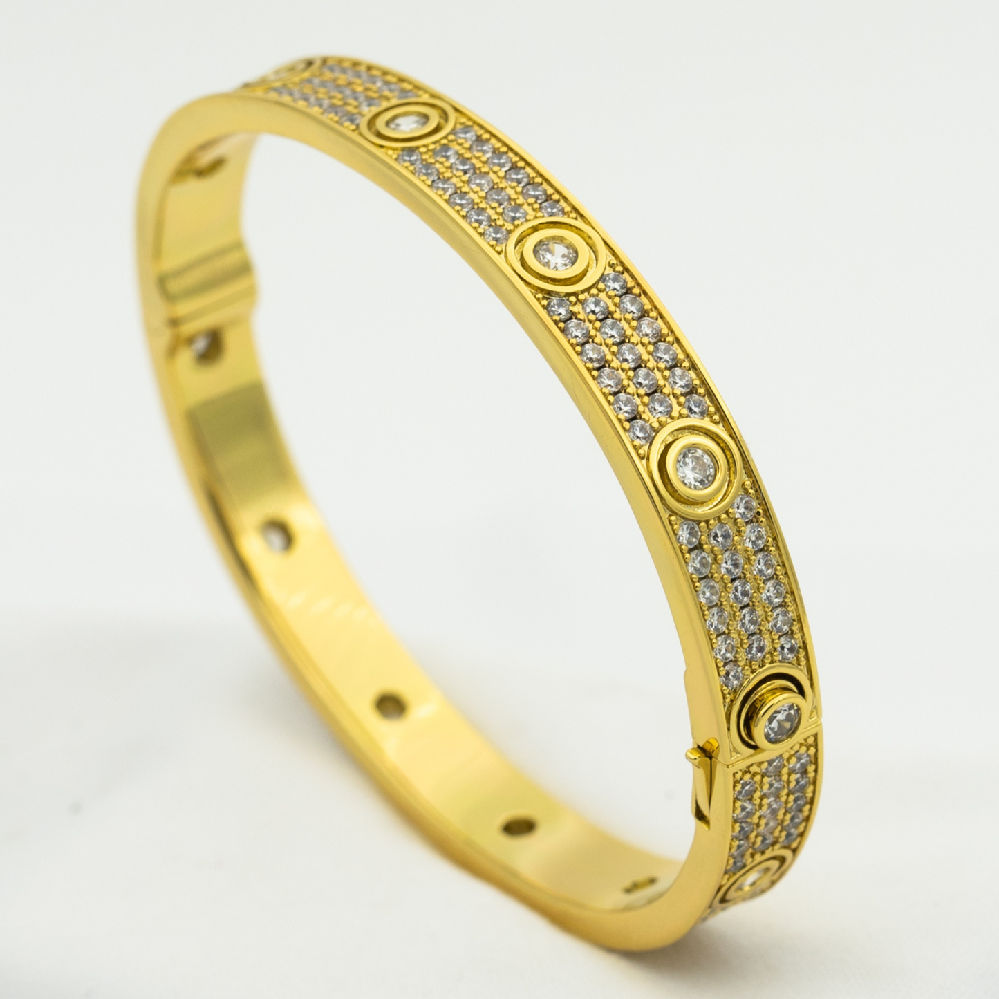 [CiCi]LOVE BRACELET 6.1MM DIAMOND-PAVED 10 BIG DIAMONDS