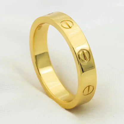 [CiCi]LOVE RING 4MM 1 DIAMOND GOLD