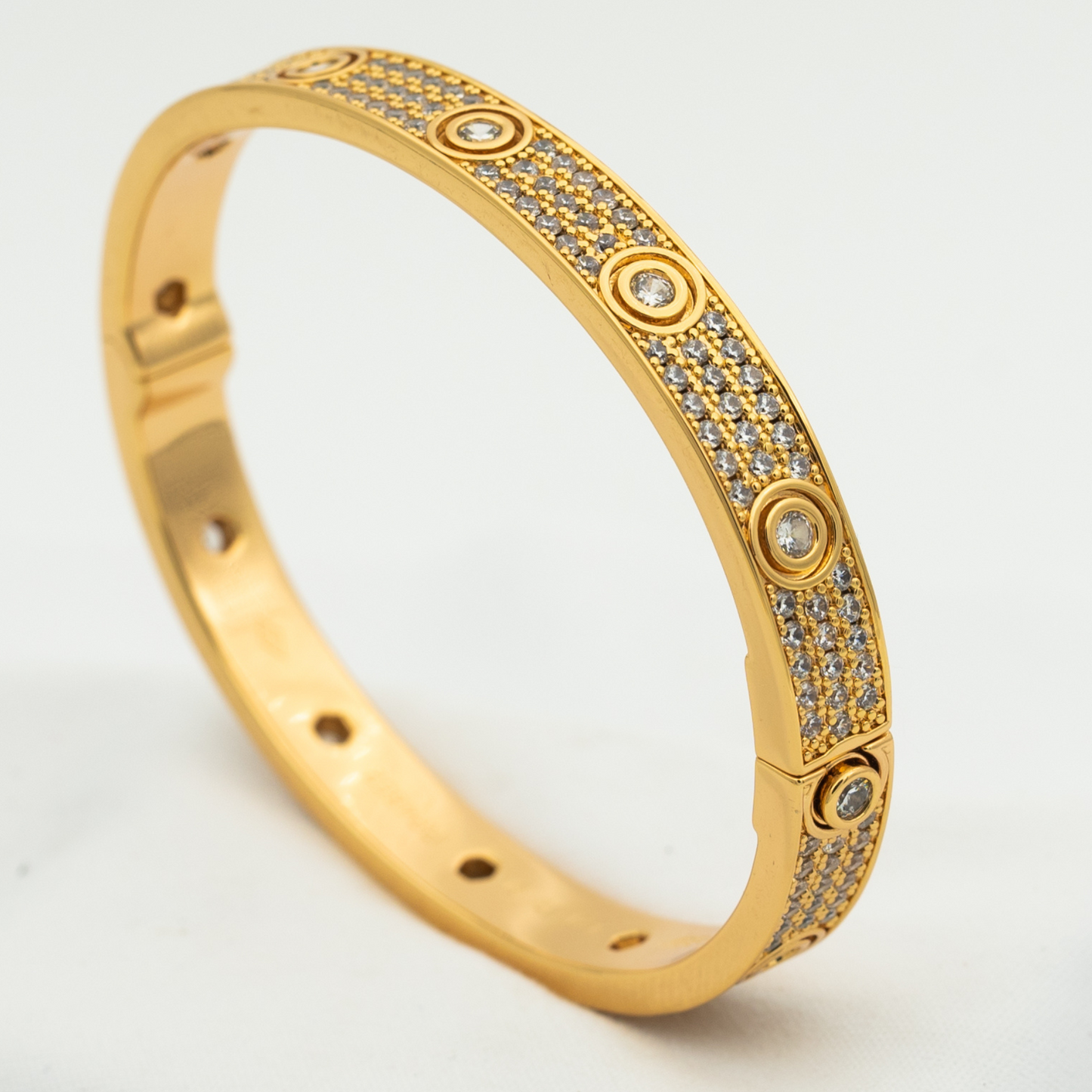 [CiCi]LOVE BRACELET 6.1MM DIAMOND-PAVED 10 BIG DIAMONDS