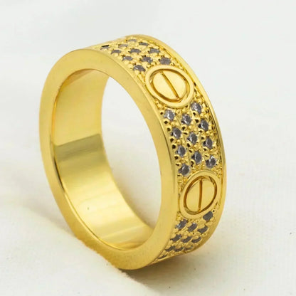 [CiCi]LOVE RING 5.5MM DIAMONDS PAVED