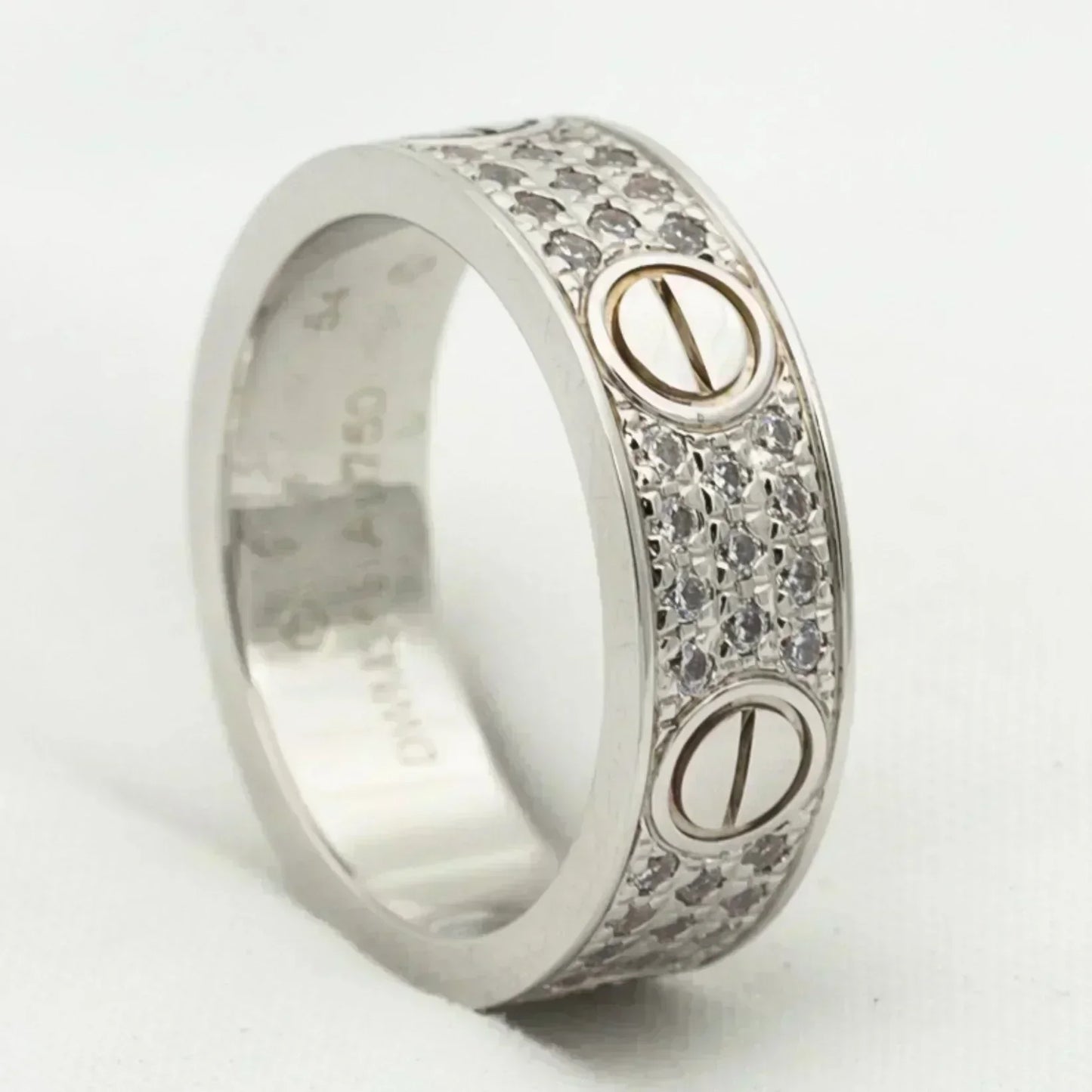 [CiCi]LOVE RING 5.5MM DIAMONDS PAVED