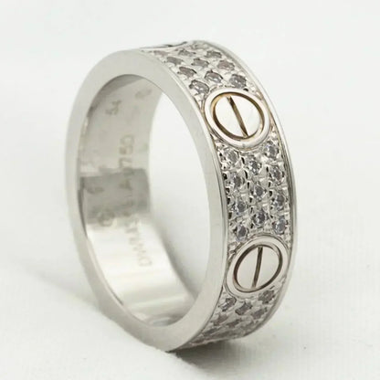[CiCi]LOVE RING 5.5MM DIAMONDS PAVED