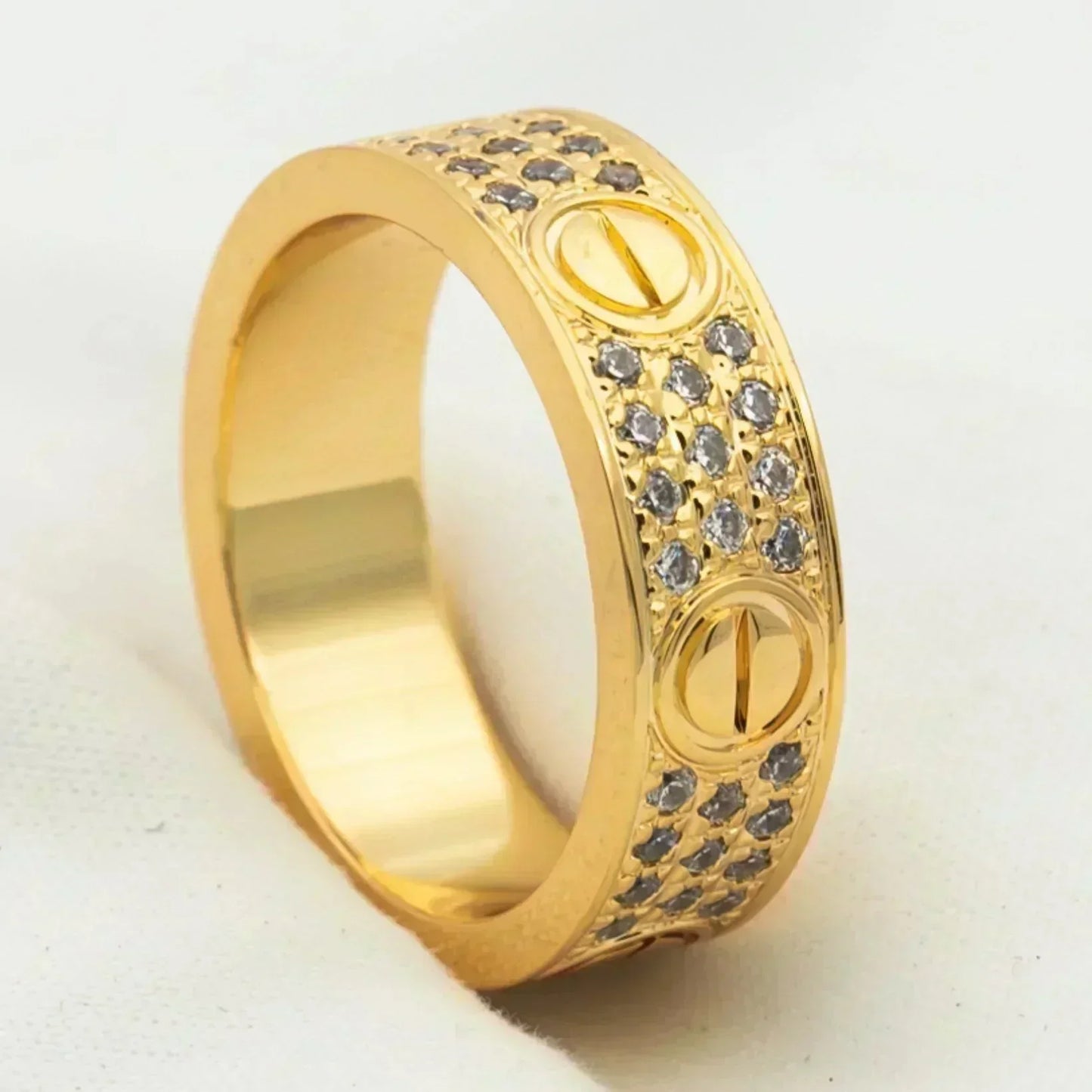 [CiCi]LOVE RING 5.5MM DIAMONDS PAVED