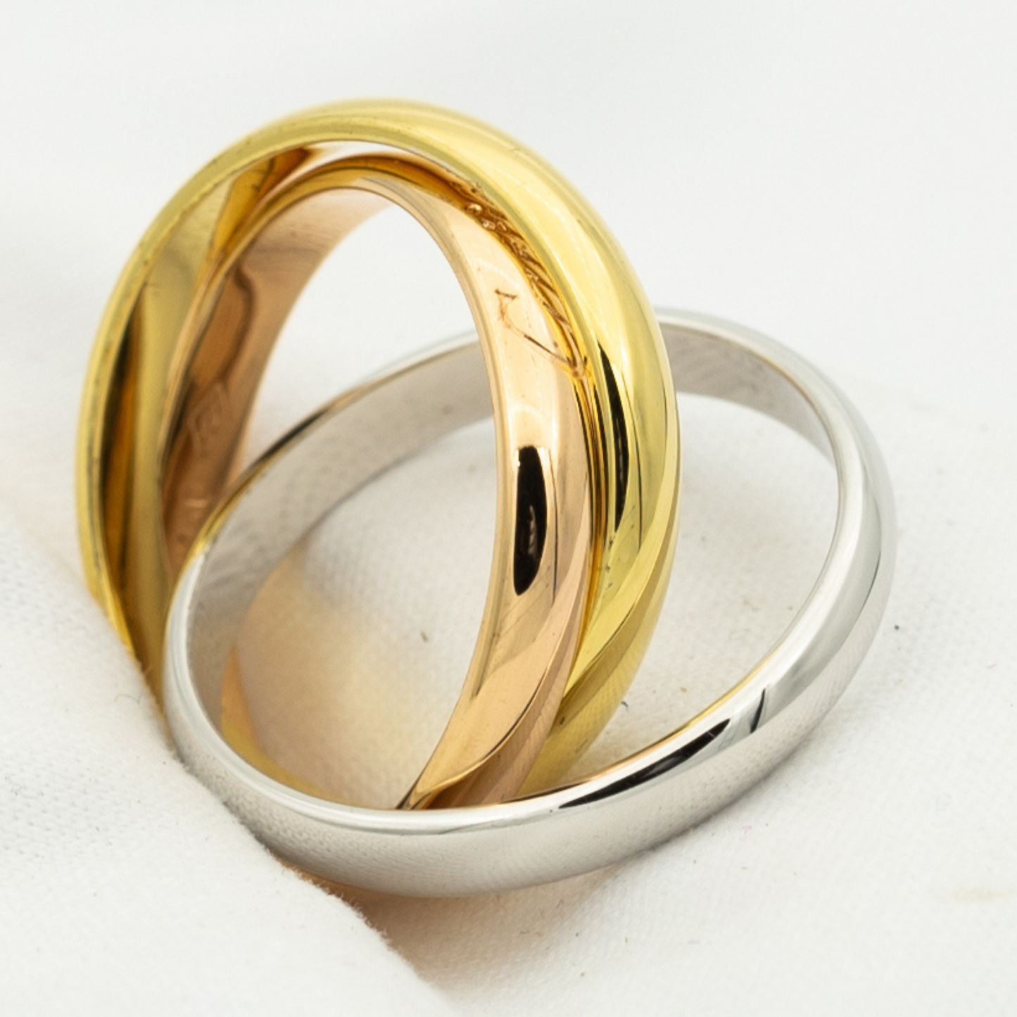 [CiCi]TRINITY RING GOLD PINK GOLD SILVER