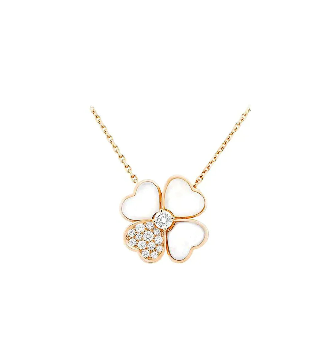 [CiCi]CLOVER MOP DIAMOND ROSÉGOLD-HALSKETTE