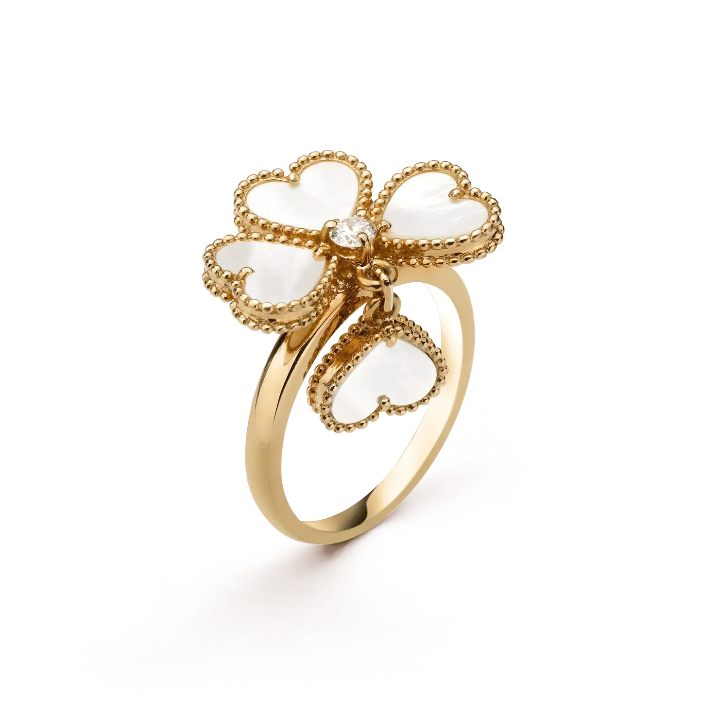 [CiCi]SWEET CLOVER WHITE MOP RING