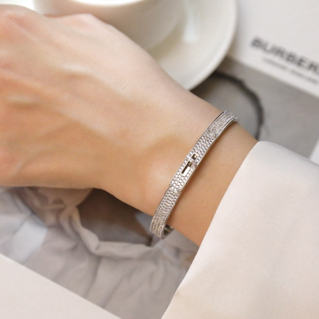 [CiCi]KELLY BRACELET DIAMOND PAVED