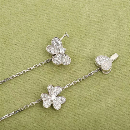[CiCi]FRIVOLE SILVER 9 FLOWERS NECKLACE